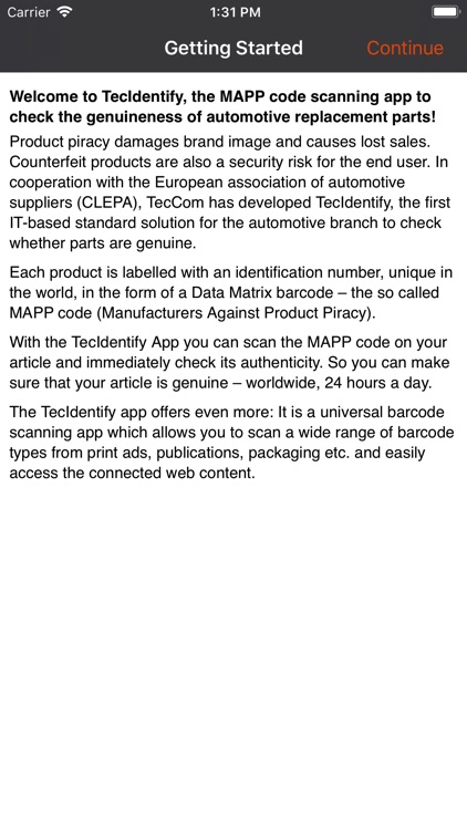 TecIdentify: MAPP Code Scanner screenshot-3