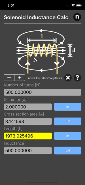 Solenoid Inductance Calculator(圖4)-速報App