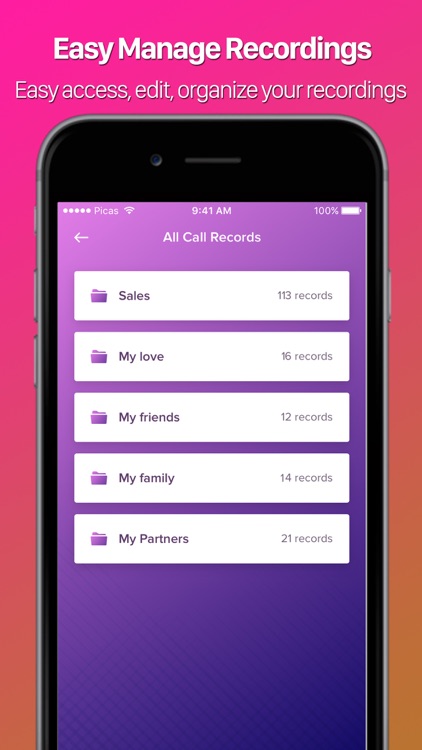 Auto Call Recorder for iPhone screenshot-3