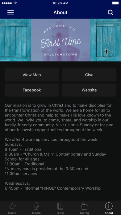 First UMC Williamstown screenshot 3