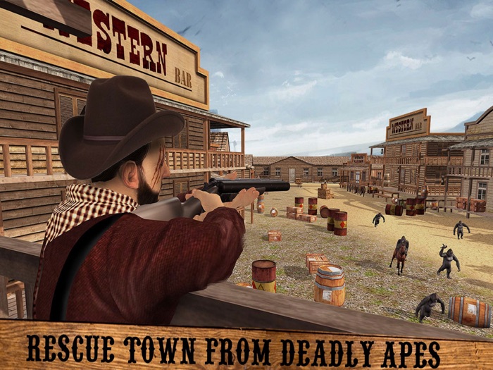 野生 西 牛仔 VS 大猩猩