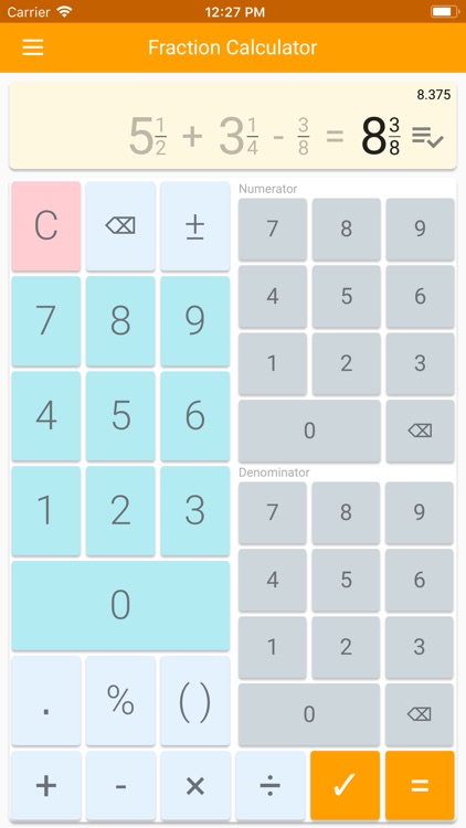 Fraction Calculator & Solution screenshot-5