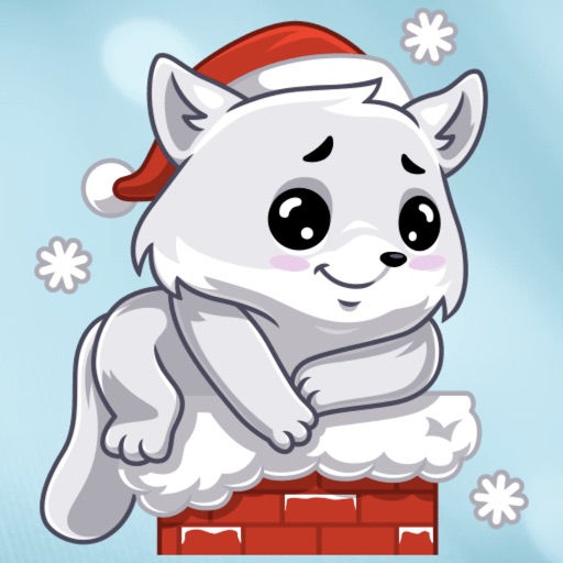 Cute Winter Kitty Stickers icon