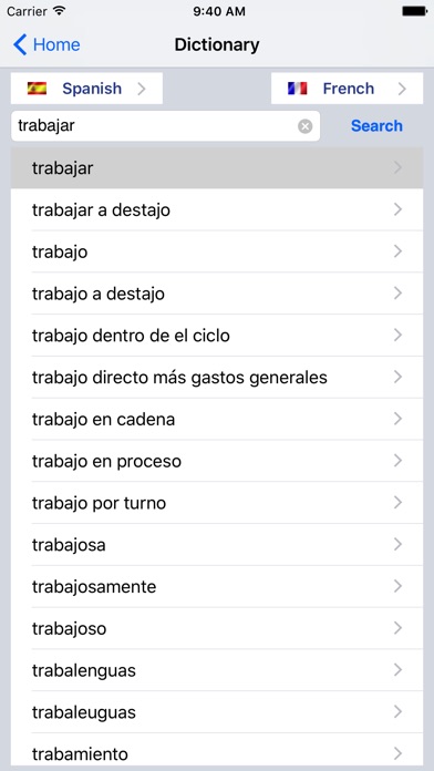 Diccionario Español/Francés screenshot 4