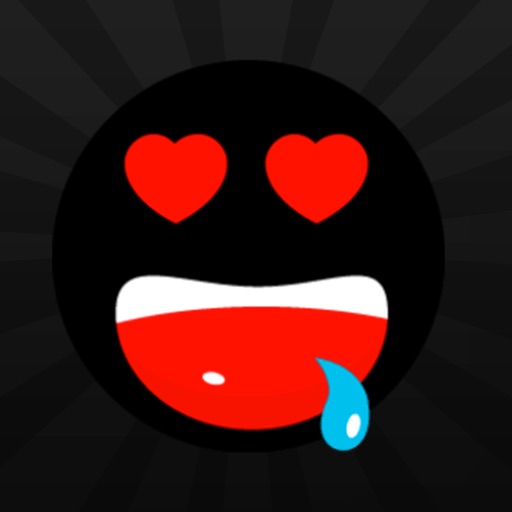 Black Flat Emoji by El Mehdi LAIDOUNI