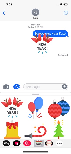 New Year 2018 Stickers Pack(圖5)-速報App