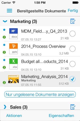 SAP Mobile Documents screenshot 3