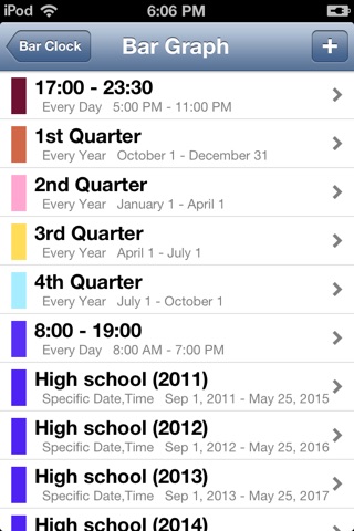 Bar Clock 2  -  Bar chart style clock, calendar screenshot 4