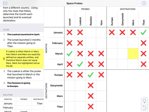 Logic Grid Puzzles screenshot 2