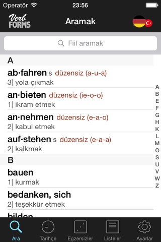 VerbForms Deutsch screenshot 2