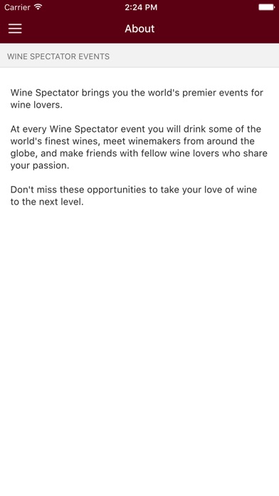 Wine Spectator Events screenshot 3