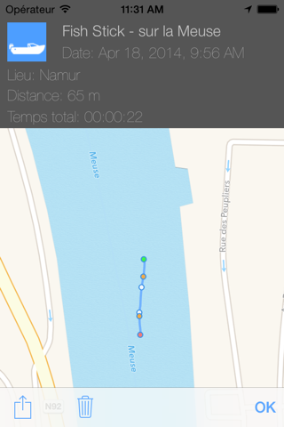 iMoves GPS tracker screenshot 2