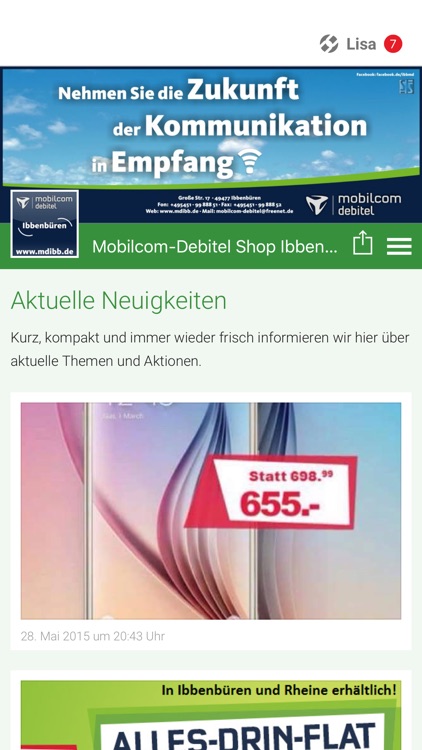 Mobilcom-Debitel Shop Ibb.