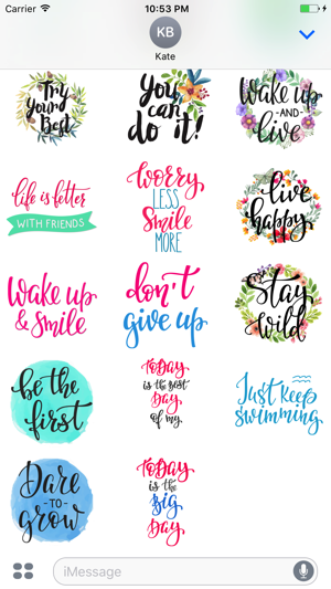 Animated Motivational and Positive Quotes Stickers(圖4)-速報App