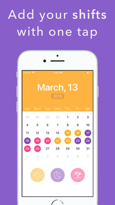 Shift planning - Work calendar screenshot 2
