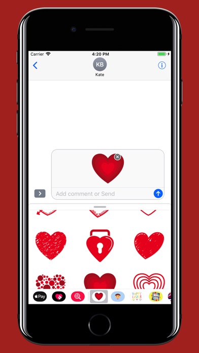 Hearts - Stickers & emoji Love screenshot 4