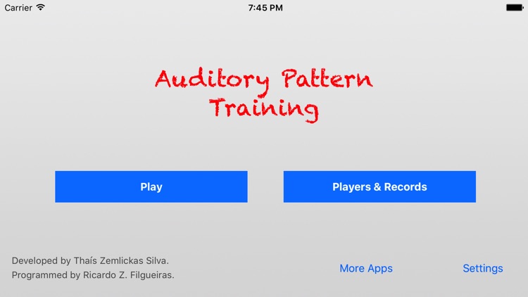 Auditory Pattern Training