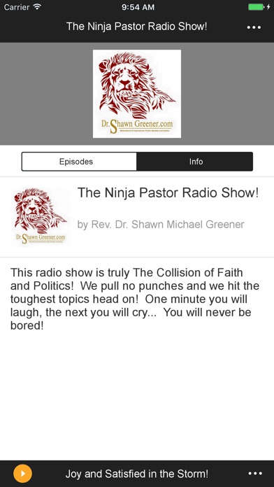 The Ninja Pastor Radio Show! screenshot 2