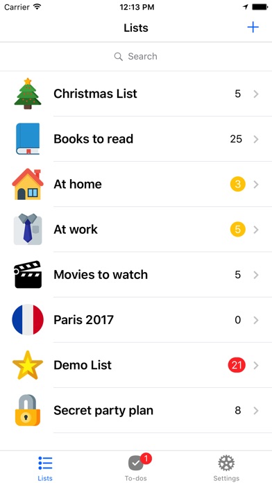 Pocket Lists: checklist & to-do app Screenshot 1