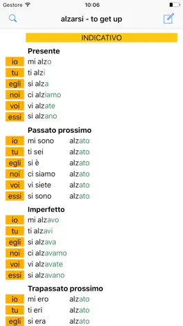 Game screenshot Verbi Italiani HD: Italian Verb Grammar (offline) hack