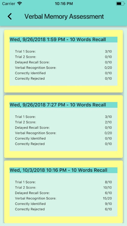 Verbal Memory Assessment screenshot-5