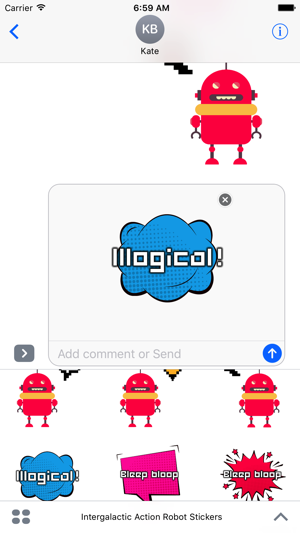 Intergalactic Action Robot Stickers(圖4)-速報App