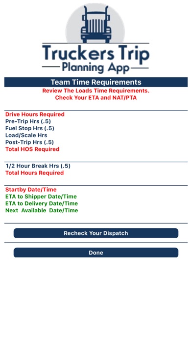 ETA PTA Calculator Teams screenshot 3