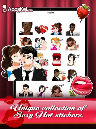 Screenshot 3 A Sexy Love Emoji Stickers iphone
