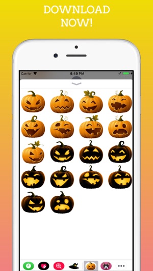 Pumpkings Halloween Emoji(圖5)-速報App