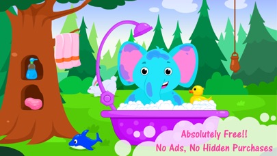 Animal Bathing Game for Kids screenshot 3