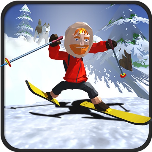 Xtreme hill Skiing Stuntman iOS App