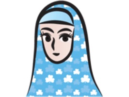 Blue Scarf Woman