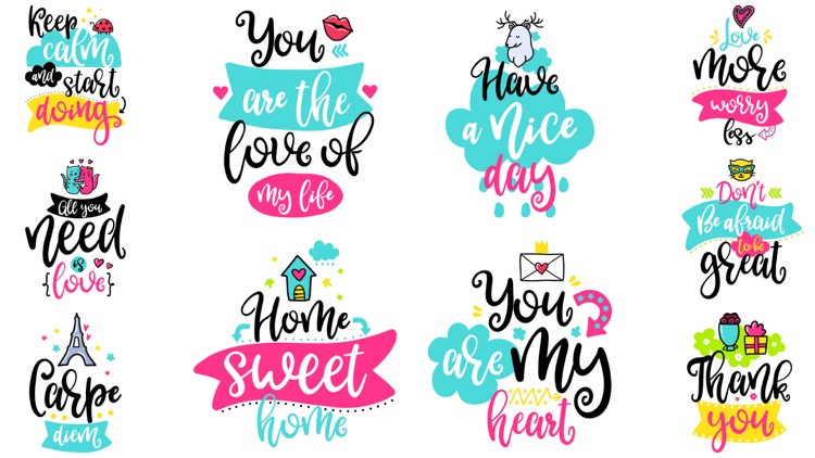 Positive Vibes Quotes Sticker