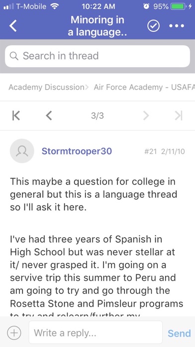 usafa service academy forums