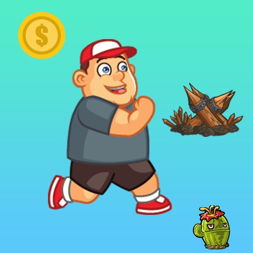Fat Runner - running game - Run & Jump icon