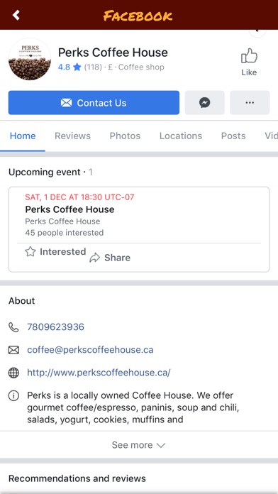 【图】Perks Coffee House(截图2) 【图】Perks Coffee House(截图2)