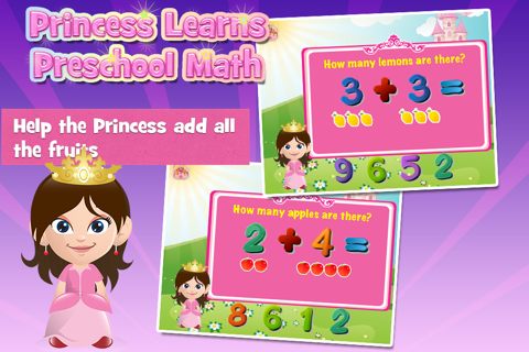 Princess Learns Preschool Math Activity for Kids - náhled