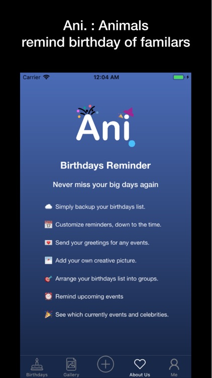 Ani. : Birthdays Reminder