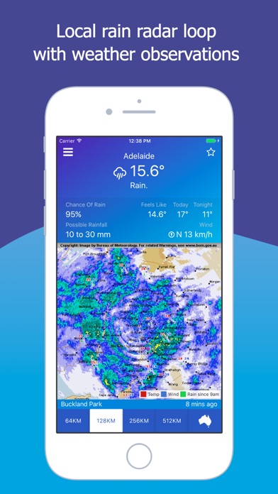 AUS Rain Radar - Bom ... screenshot1