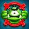 A puzzle shooter in which you aim as best you can to fire a cannon ball through complex levels to take out all of the monsters
