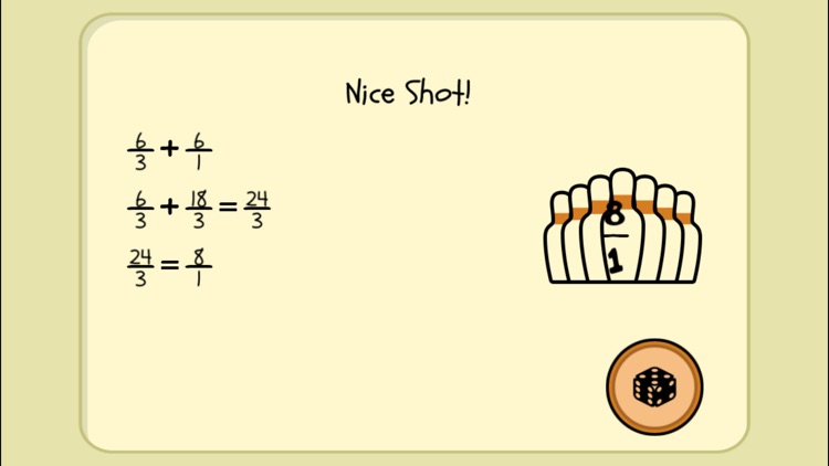 4 Dice a Fractions Game screenshot-6