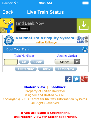 IRCTC Live Train Status & PNR Check screenshot 2