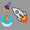 This game app has 38 Puzzles of Rockets