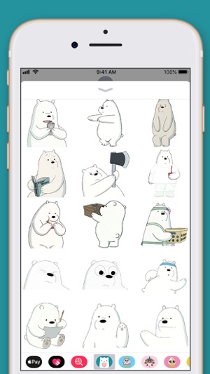 Cute Bear Kawaii Stickers(圖5)-速報App