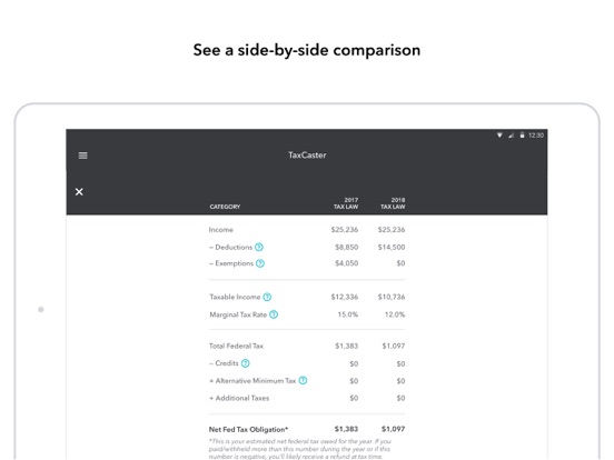 taxcaster estimate