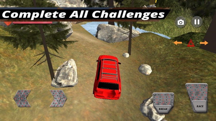 4x4 Car Challenge Hill Road