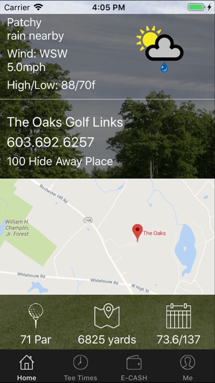 The Oaks Golf Links Tee Times