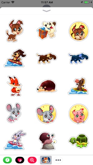 Lovely Pets Animated Stickers