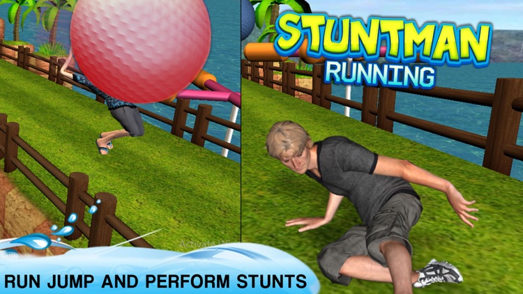 Legendary Stuntman Run : 3D Kid Running Game screenshot-3