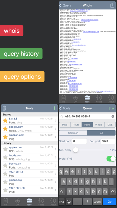 Network Analyzer - ping, traceroute, whois, net speed, port & wifi scanner Screenshot 5